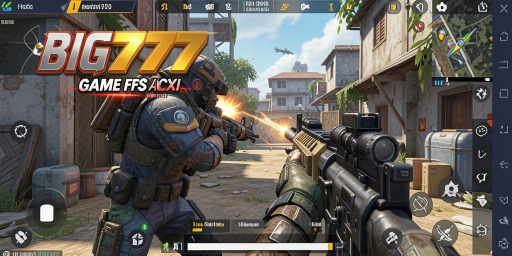 Tampilan gameplay seru dari BIG777 dengan aksi FPS yang mendebarkan.