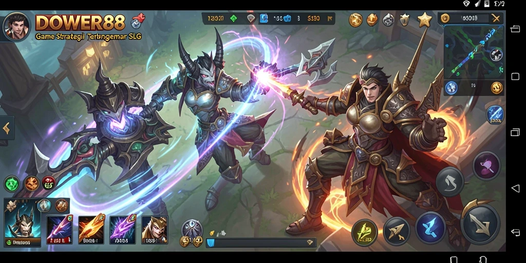 Tampilan gameplay DOWER88 yang mendebarkan dan penuh strategi.