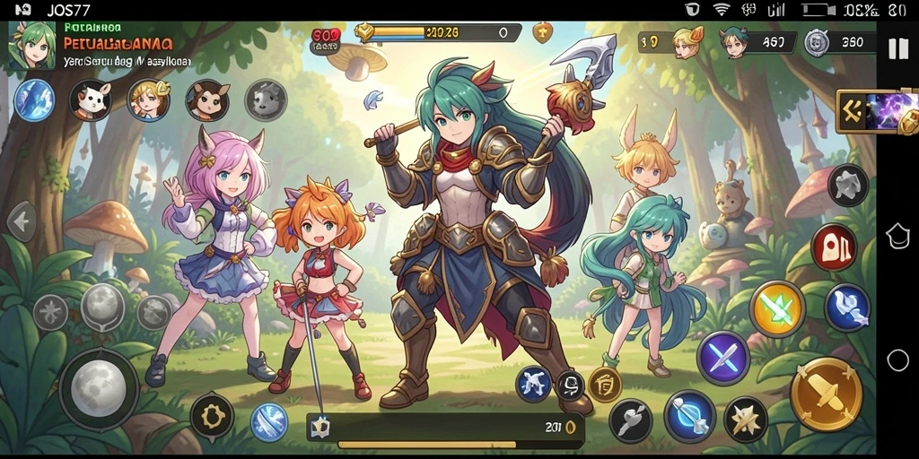 Tampilan gameplay JOS77 dengan karakter Anime yang memukau.