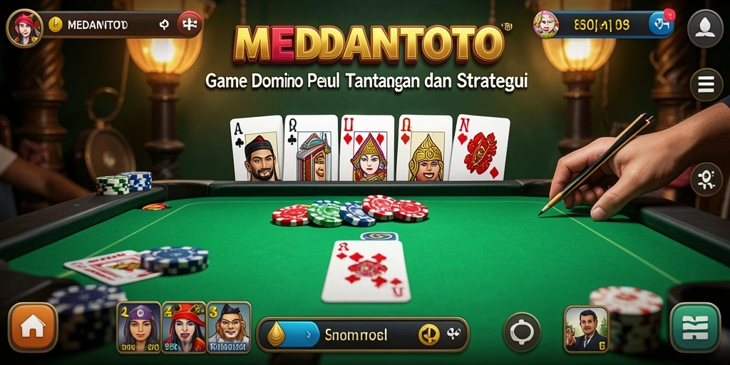 Tampilan gameplay seru MEDANTOTO dengan pemain yang bersaing.