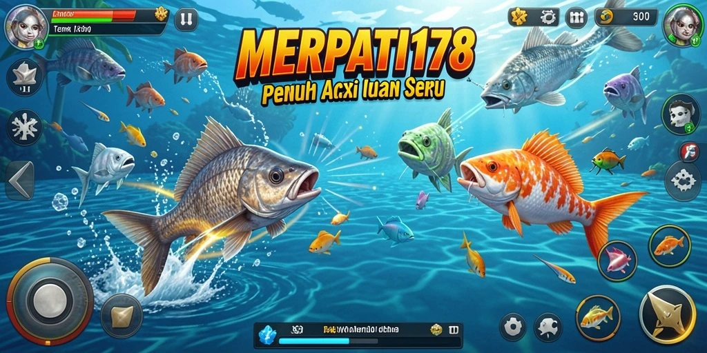 Tampilan gameplay seru dalam game Tembak Ikan MERPATI178.
