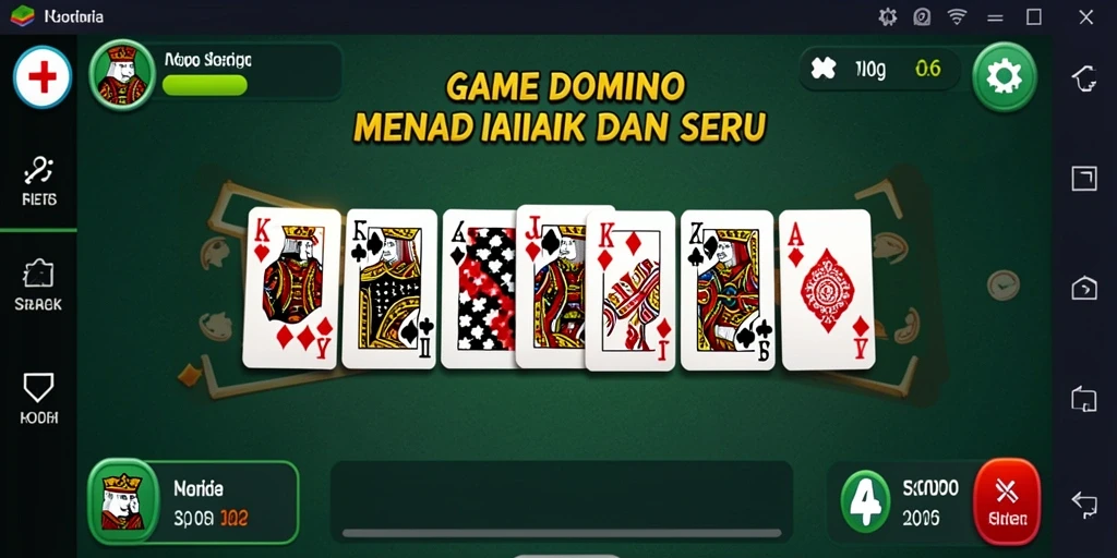 Tampilan gameplay seru di N06 saat bermain Domino.