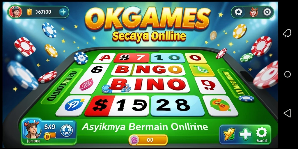 Tampilan gameplay seru di OKGAMES dengan berbagai opsi Bingo.