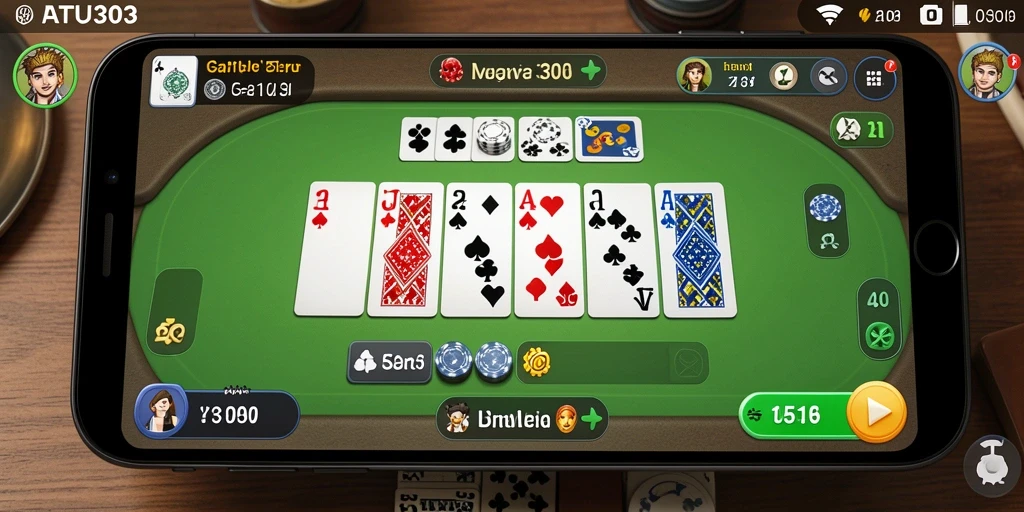 Tampilan gameplay Gaple yang menarik dan seru di RATU303.