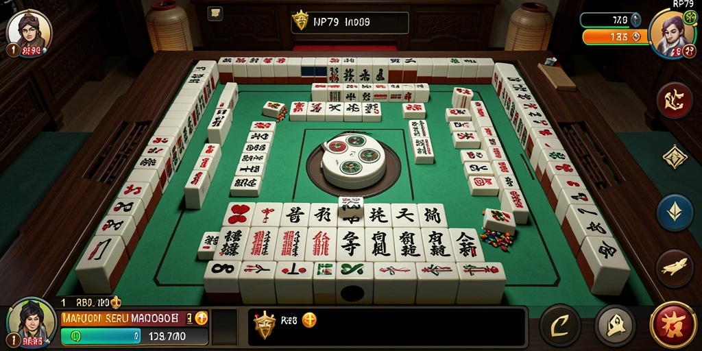 Tampilan menakjubkan dari permainan Mahjong di RP79.