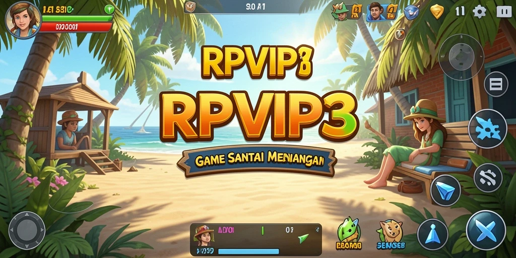 Screenshot utama RPVIP3 menampilkan gameplay yang menyenangkan dan interaktif.