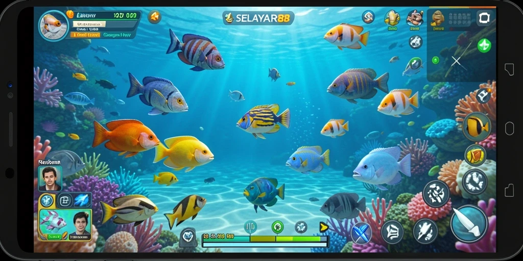 Tangkapan ikan berkualitas tinggi dalam gameplay <strong>SELAYAR88</strong>.