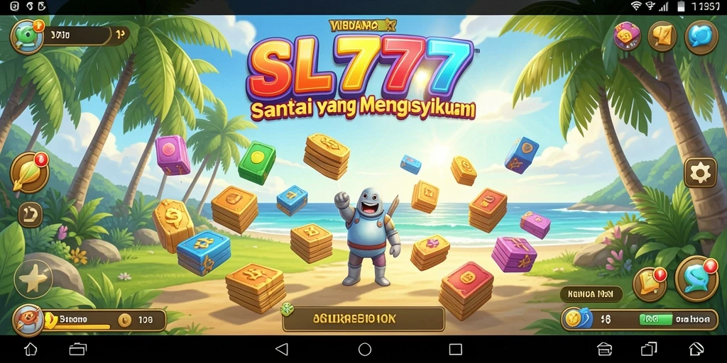 Screenshot gameplay SL777 yang menggambarkan suasana santai dan menyenangkan.