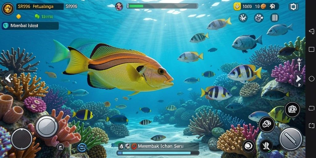 Tampilan gameplay SR996 yang menakjubkan dalam menembak ikan.